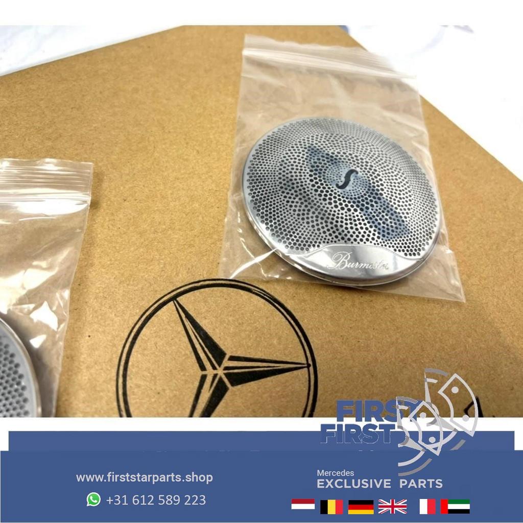 AMG BURMESTER SPEAKER COVERS Mercedes C E KLASSE CHROOM EMBL, Auto-onderdelen, Gebruikt, -, Ophalen of Verzenden, -