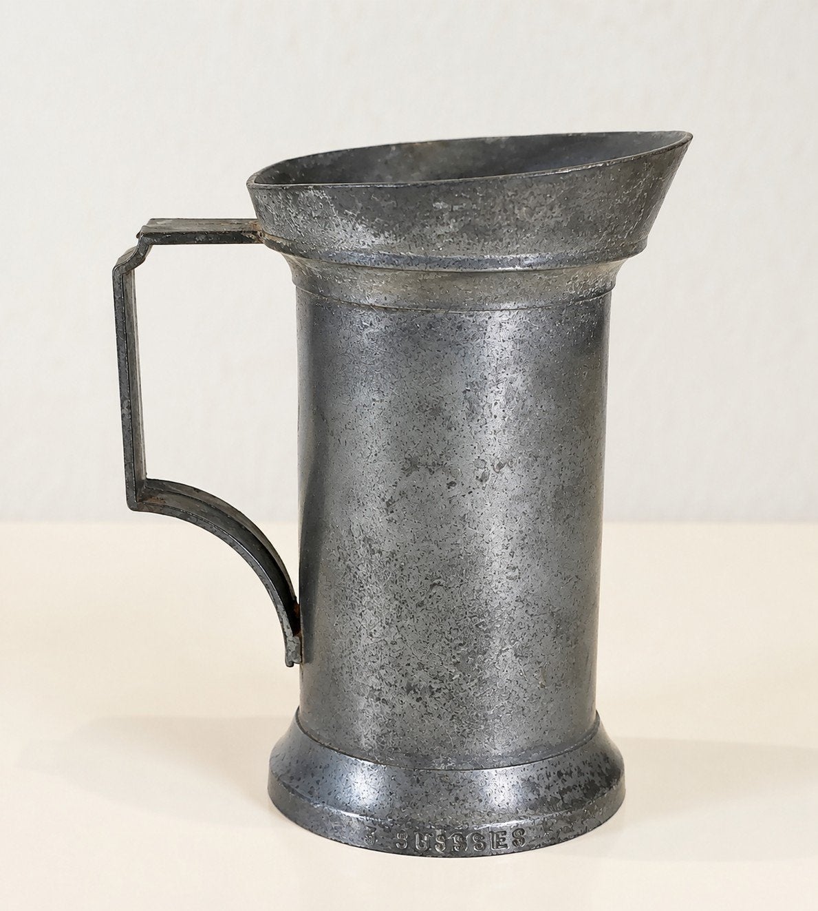Decoratieve tinnen maatkan / vintage kan (sierobject), Antiek en Kunst, Antiek | Tin, Ophalen of Verzenden