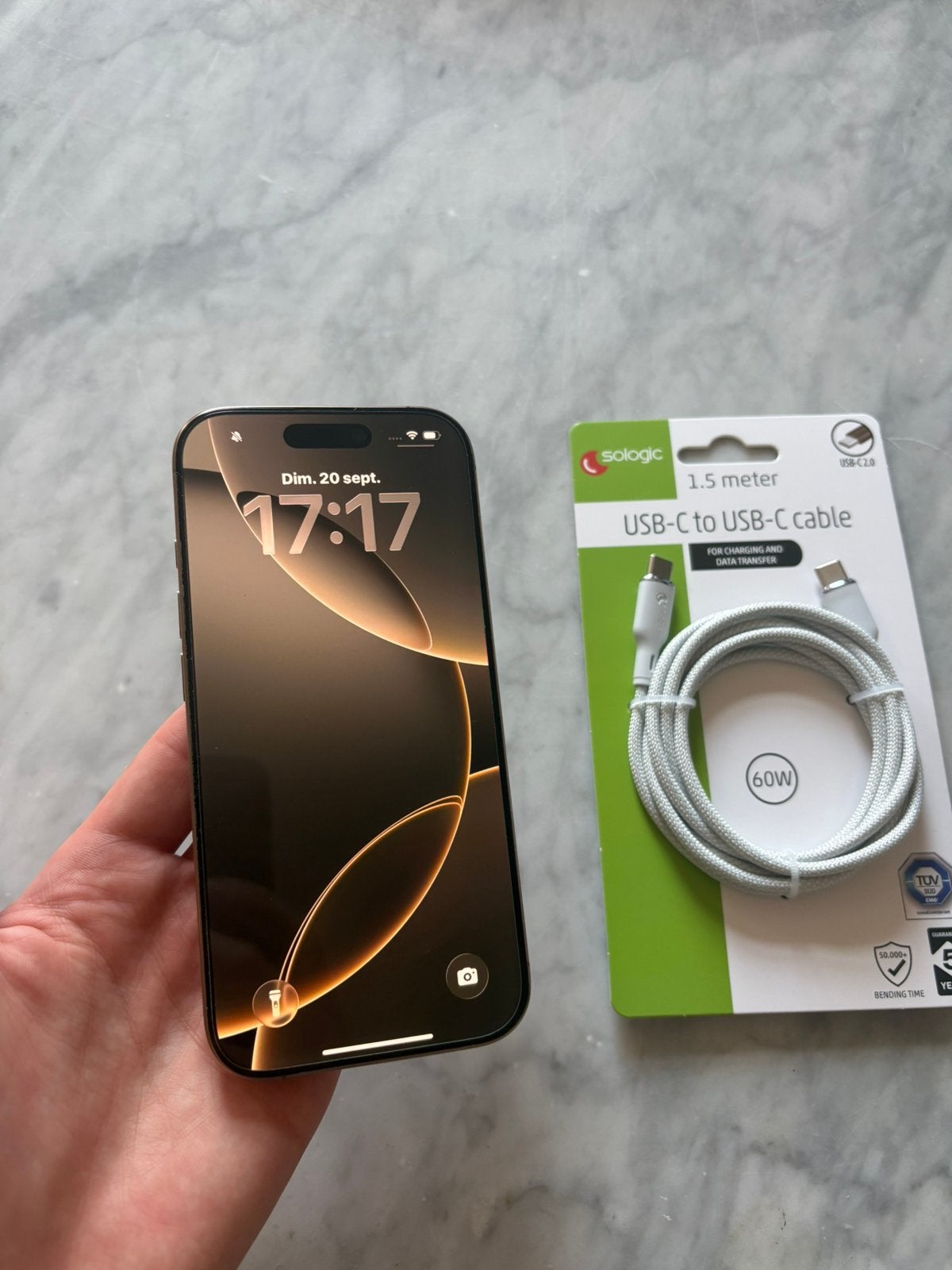 iPhone 16 PRO 128GB Désert Titanium, Enlèvement ou Envoi, Comme neuf, IPhone 16