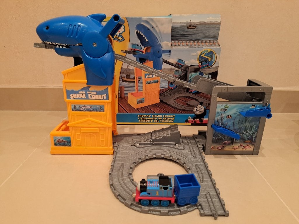 Thomas & Friends - draagbare speelset Haai - fisher price, Kinderen en Baby's, Ophalen, Zo goed als nieuw