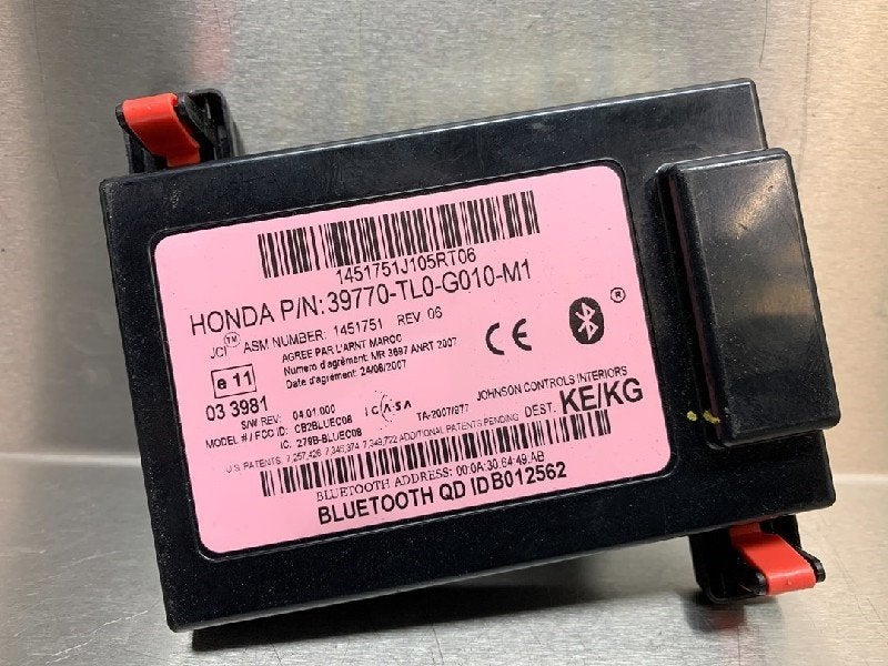 MODULE DE CONTRÔLE BLUETOOTH Honda Accord Tourer (CW), Autos : Pièces & Accessoires, Utilisé, Honda