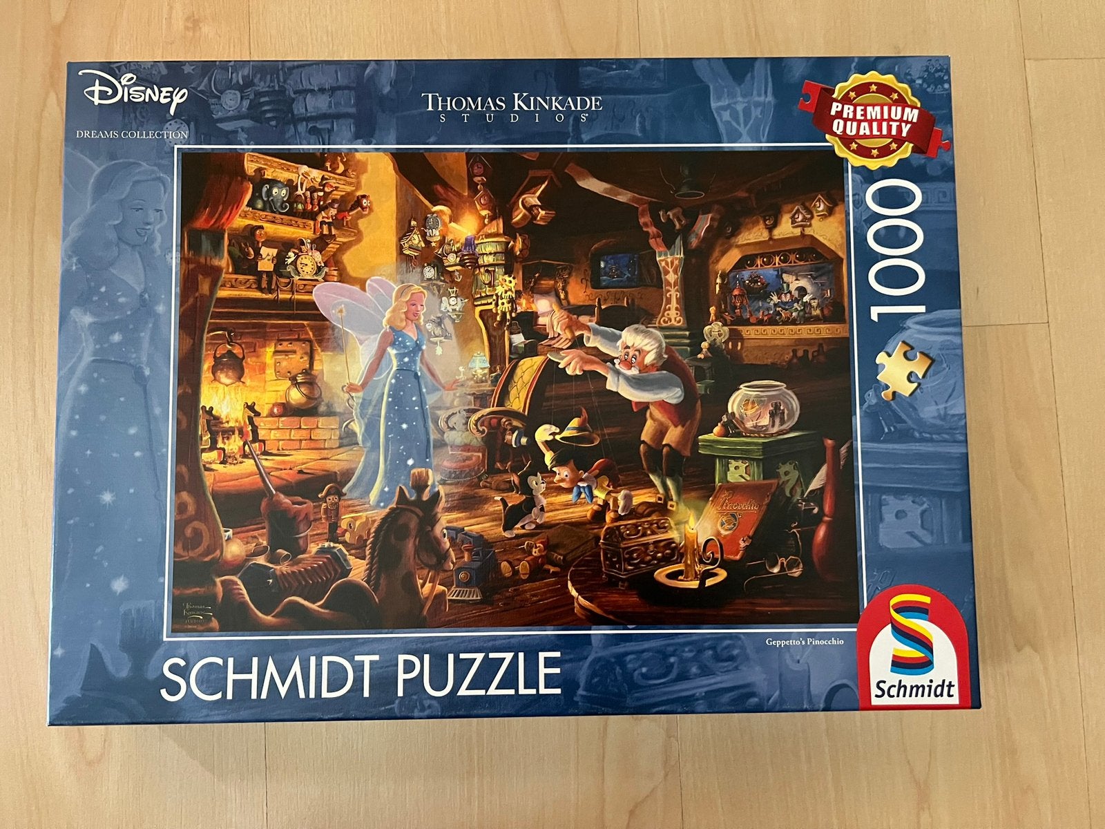 Puzzle Schmidt Geppetto's Pinocchio 1000 pièces, Enlèvement, Comme neuf
