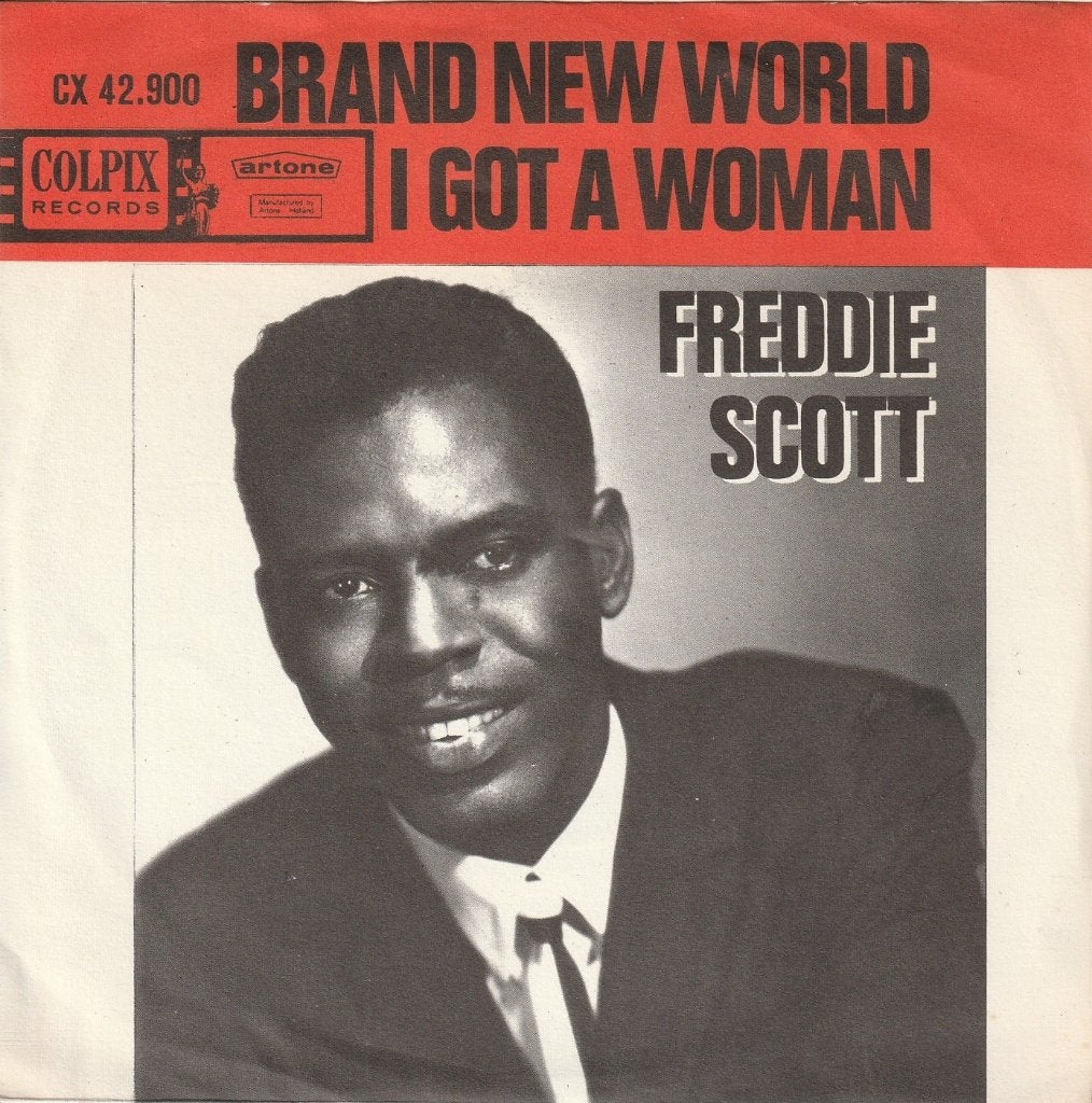 Freddie Scott - Brand new world / I got a woman, CD & DVD, Vinyles Singles, R&B et Soul, 7 inch, Comme neuf, Pressage original