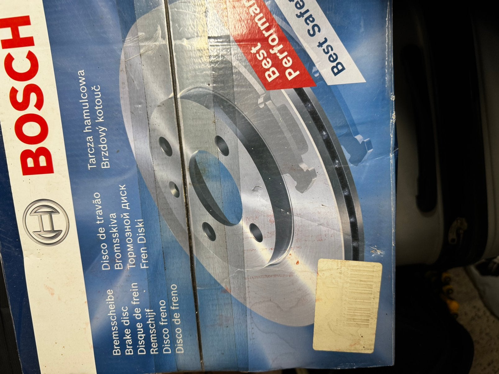 Disque de frein, Enlèvement
