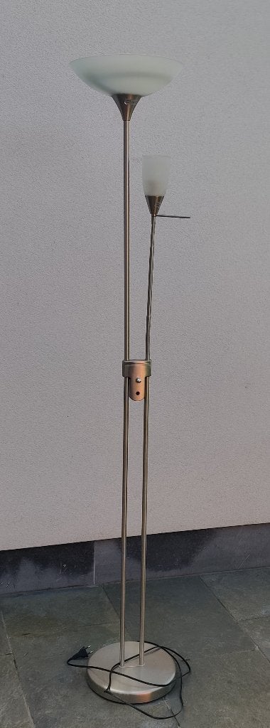 Staande lamp, Dimbaar, Ophalen, Gebruikt, Grijs