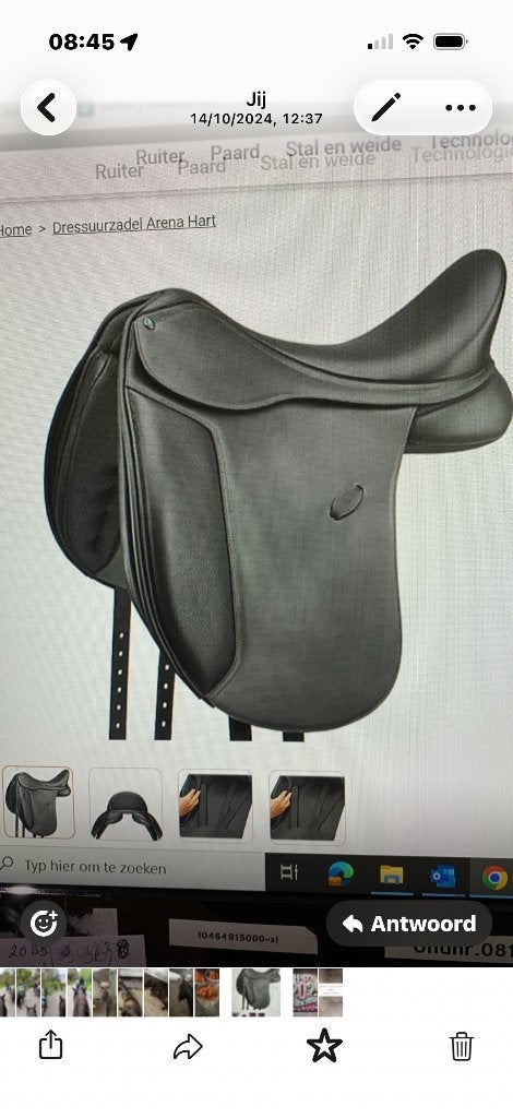 Dressuurzadel, Dieren en Toebehoren, Ophalen, Dressuur, XL (18 inch of meer), Zo goed als nieuw