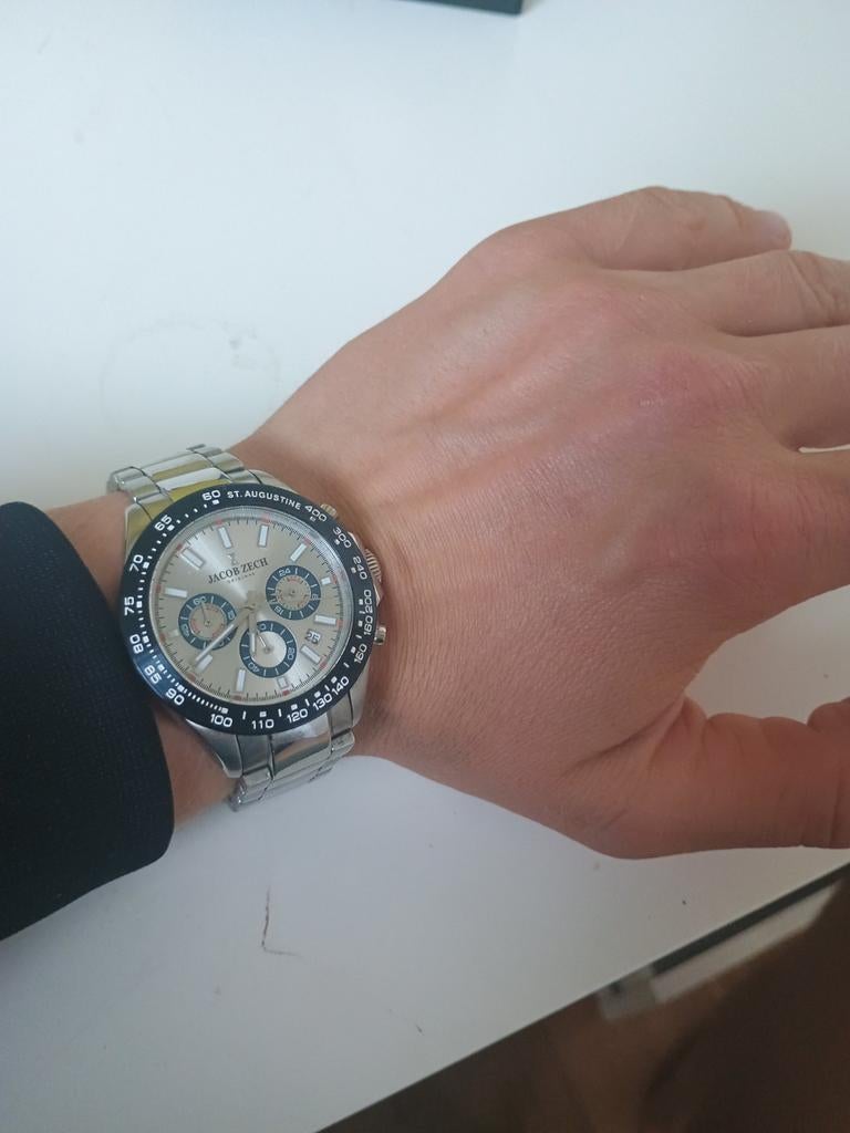 Montre Jacob Zech, Montre-bracelet, Autres marques, Enlèvement ou Envoi, Acier