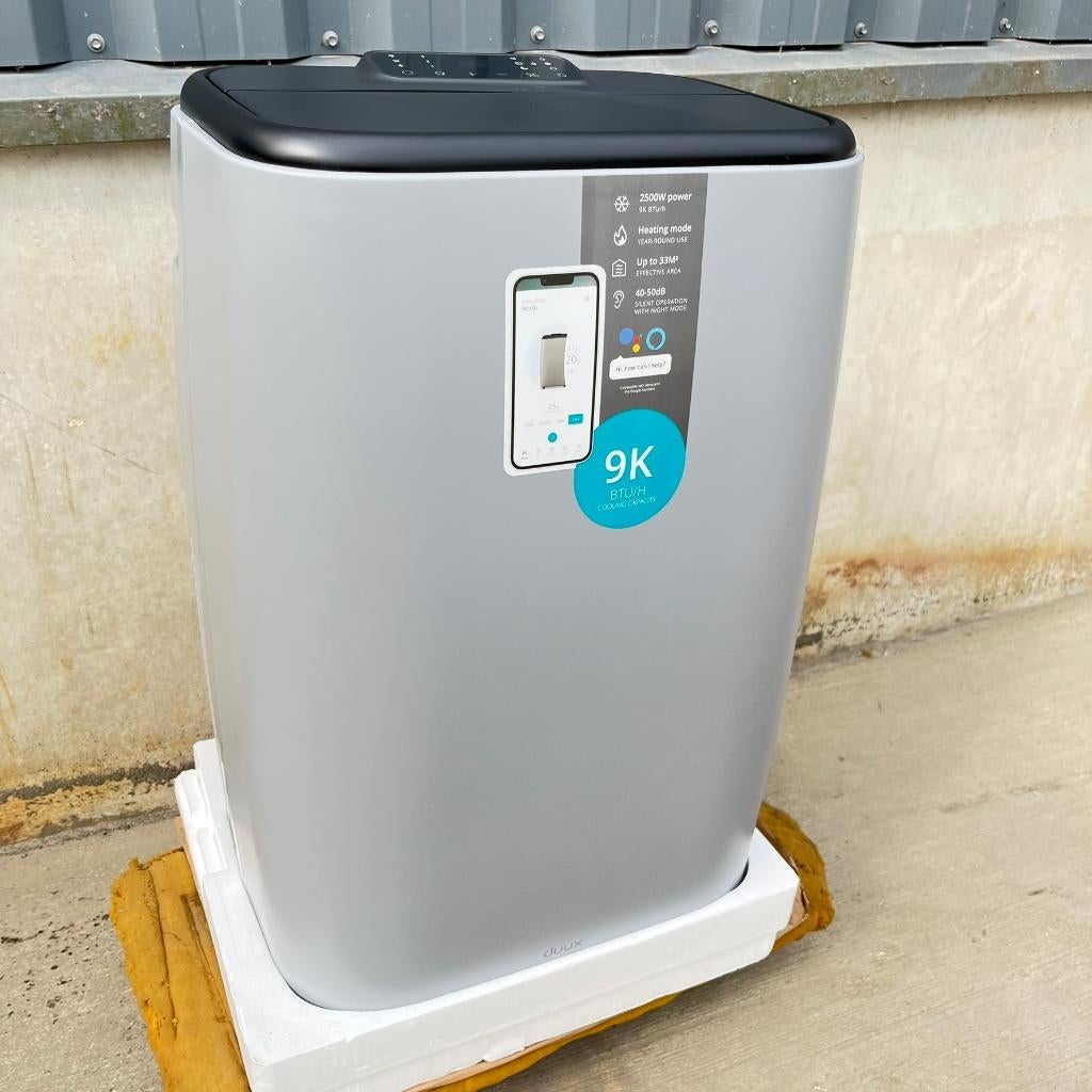 Duux North 9K BTU/u Silent - Mobiele Airco + heating - NEW, Elektronische apparatuur, Ophalen, Koelen en Ontvochtigen, Timer, Nieuw