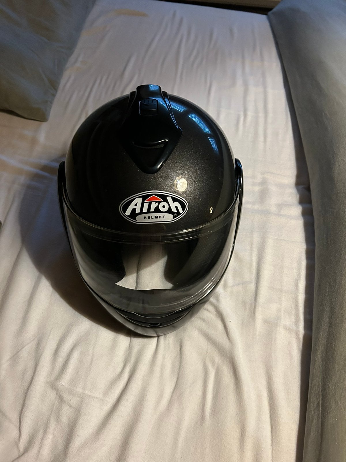 Motorhelm Airoh small donkergrijs, Ophalen, Heren, Overige typen, S