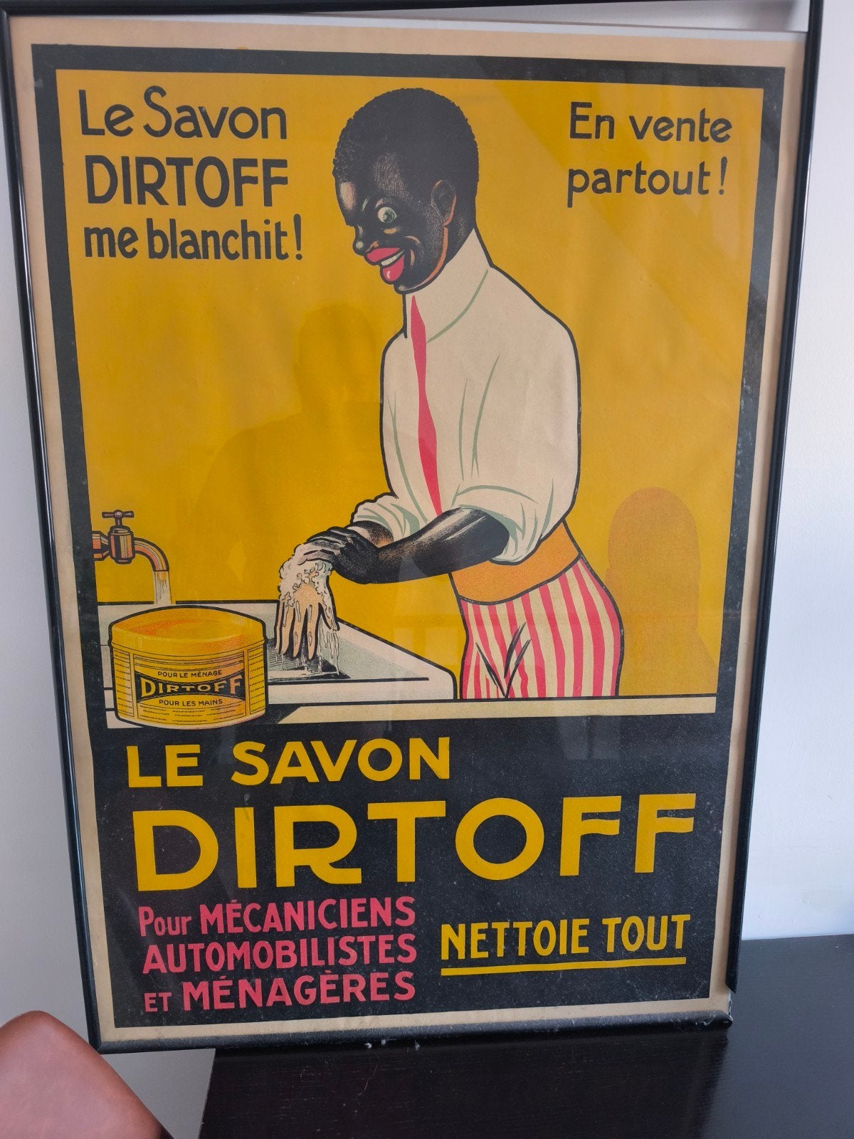 Poster „DIRTOFF SOAP” 1930, super zeldzaam, Verzamelen, Ophalen