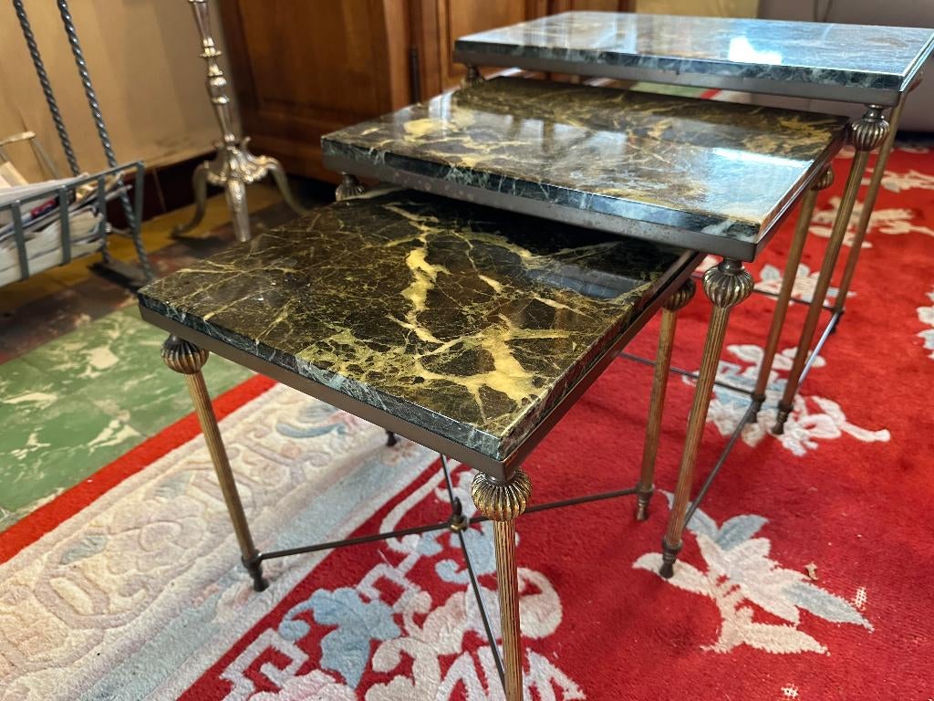 3 Bijzettafels, Maison & Meubles, Tables | Tables d'appoint, Moins de 55 cm, Enlèvement, Utilisé, Autres matériaux