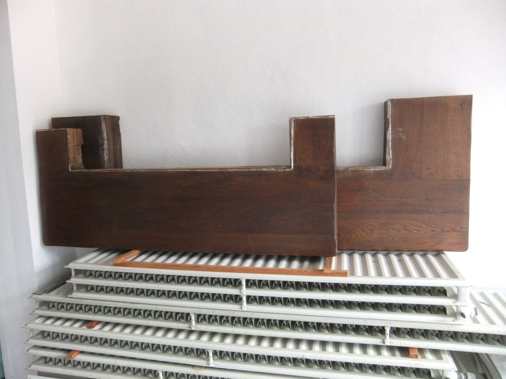Eiken schouwbalken, Bricolage & Construction, Bois & Planches, Moins de 200 cm, Poutre, Chêne, Comme neuf