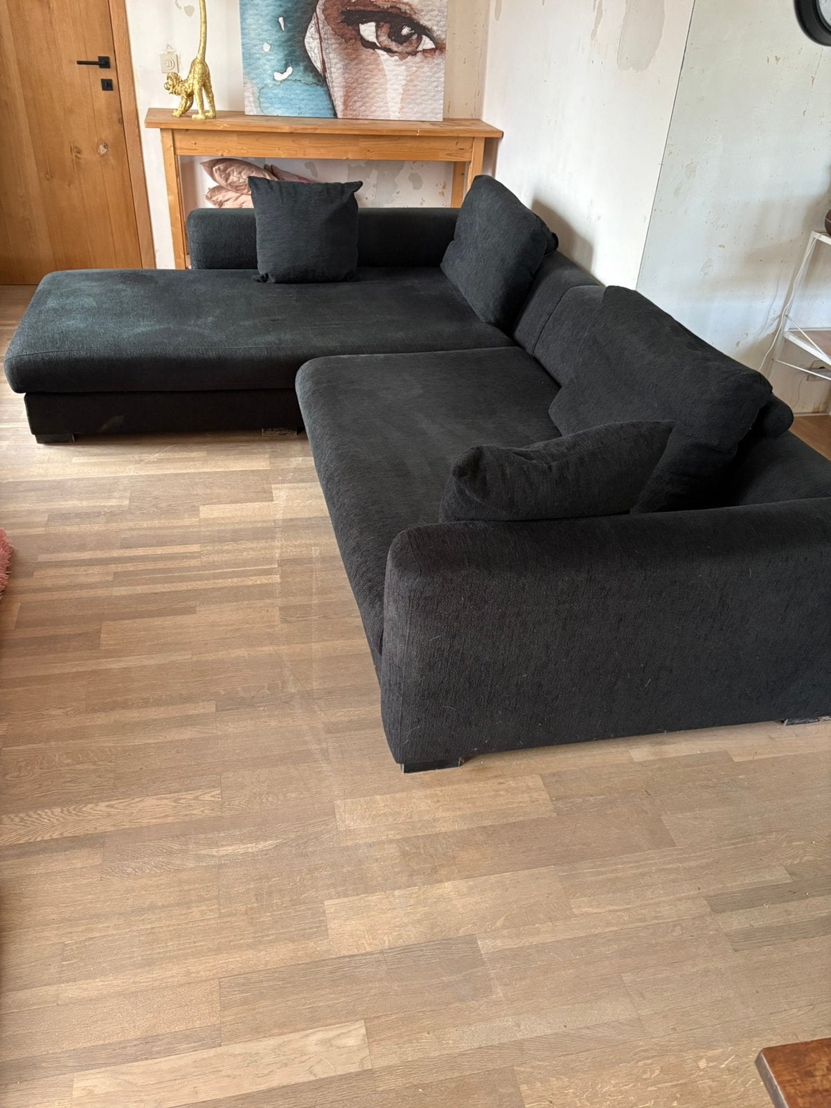 Sofa Candy zwart stof, Ophalen, Gebruikt, Stof