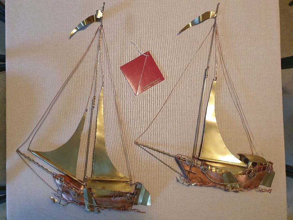 Daniël Dhaeseleer: 2 bootjes, Antiek en Kunst, Ophalen