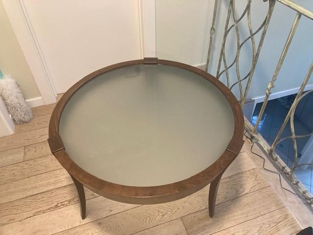 table de salon Natuzzi, Huis en Inrichting, Tafels | Salontafels, Ophalen, Zo goed als nieuw, Glas