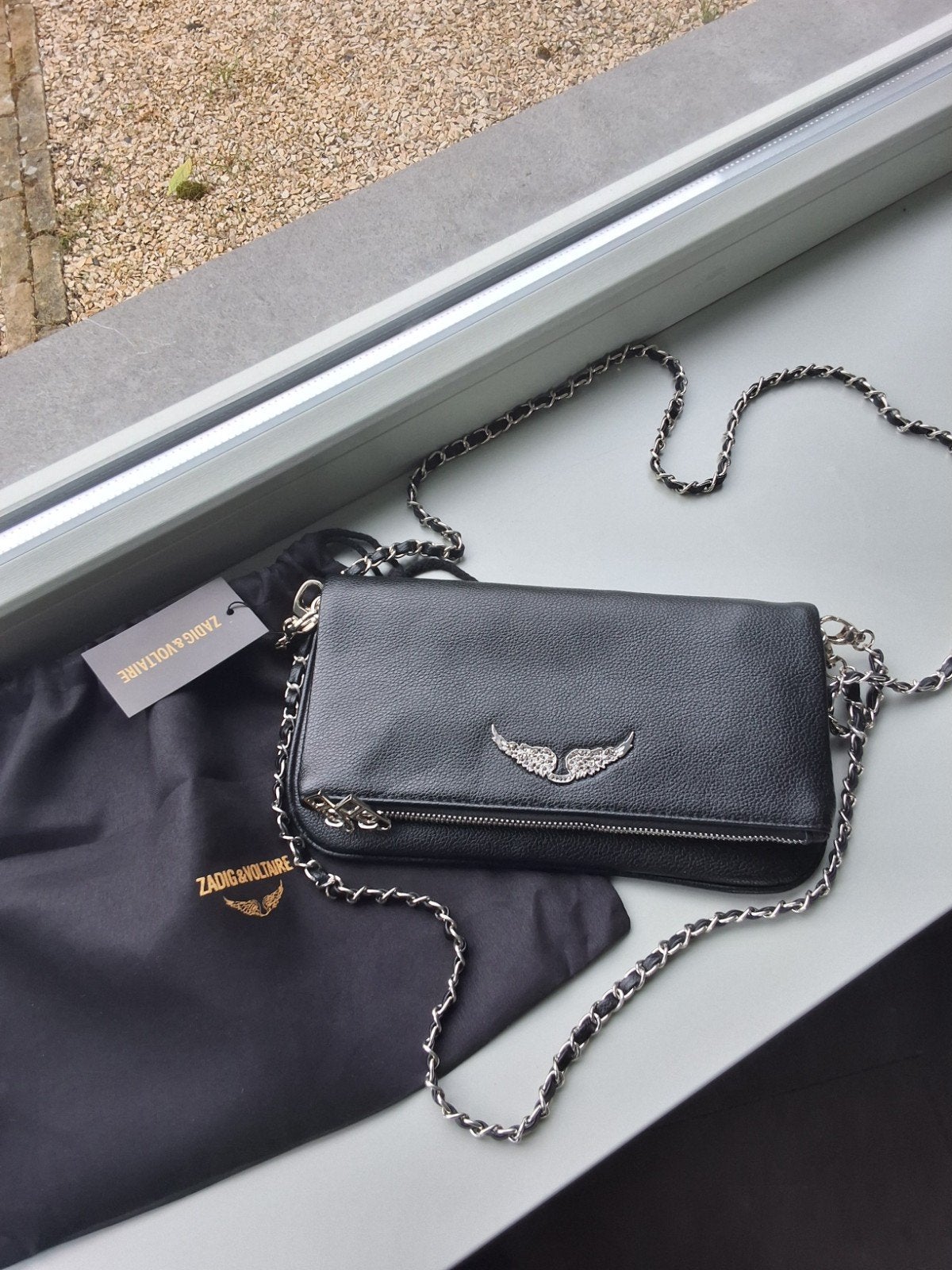 Sac Zadig & Voltaire Rock en cuir noir, Envoi, Neuf, Noir, Autres marques