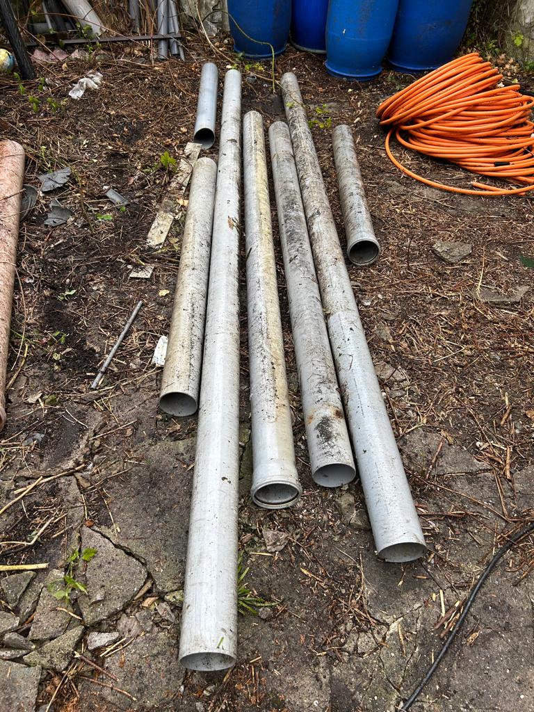 PVC buizen 125mm / 16,2LPM + 14 hulpstukken(zie beschr.), Doe-het-zelf en Bouw, Ophalen, Afvoer, 2 tot 4 meter, PVC