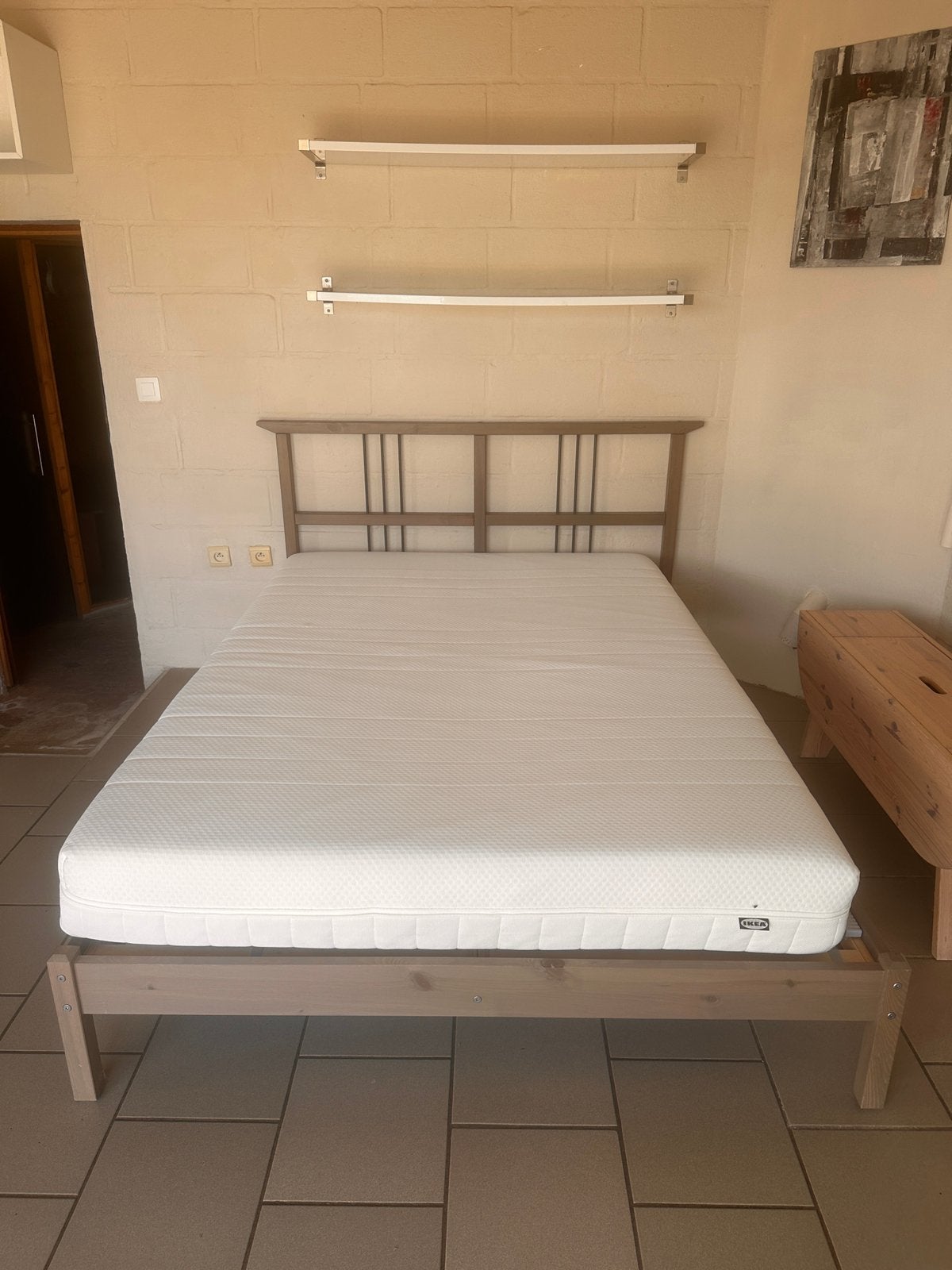 Beau lit comme neuf ikea, Maison & Meubles, Chambre à coucher | Lits, Enlèvement, Comme neuf