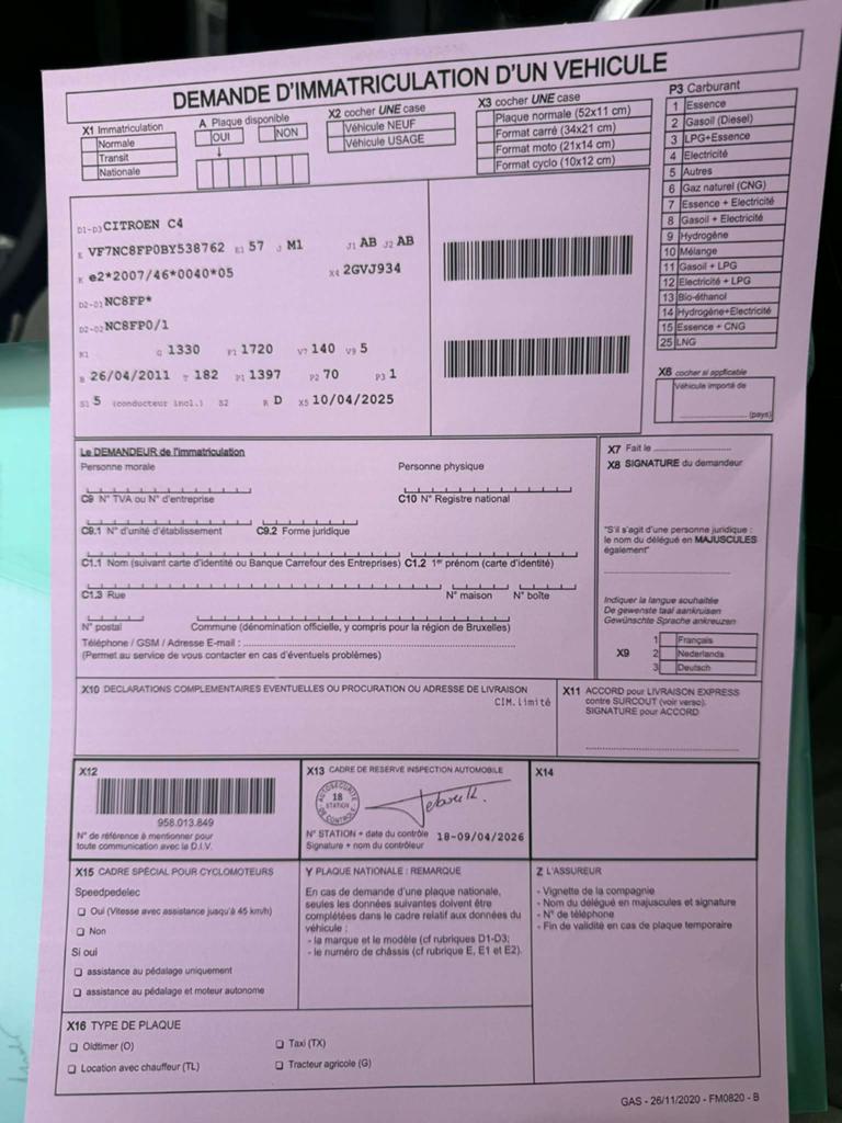 Citroen C4, Argent ou Gris, Achat, Boîte manuelle, Noir