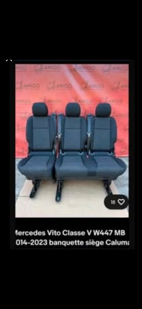 Banquette Mercedes Original Rabatable, Enlèvement, Neuf, Mercedes-Benz