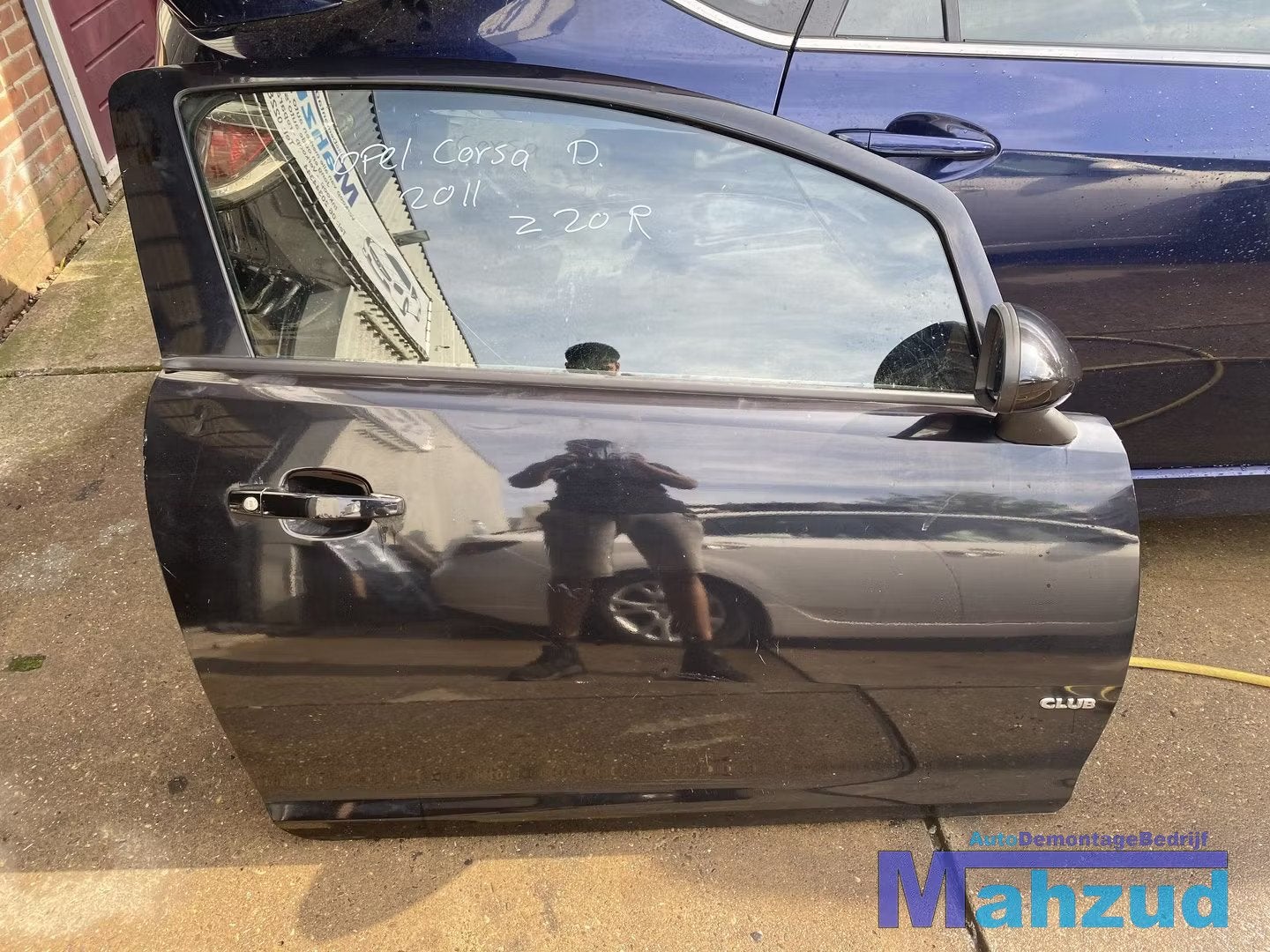 Ope Corsa D rechter voor deur compleet zwart Z20R, Opel Automobile GmbH, Porte, Avant, Opel
