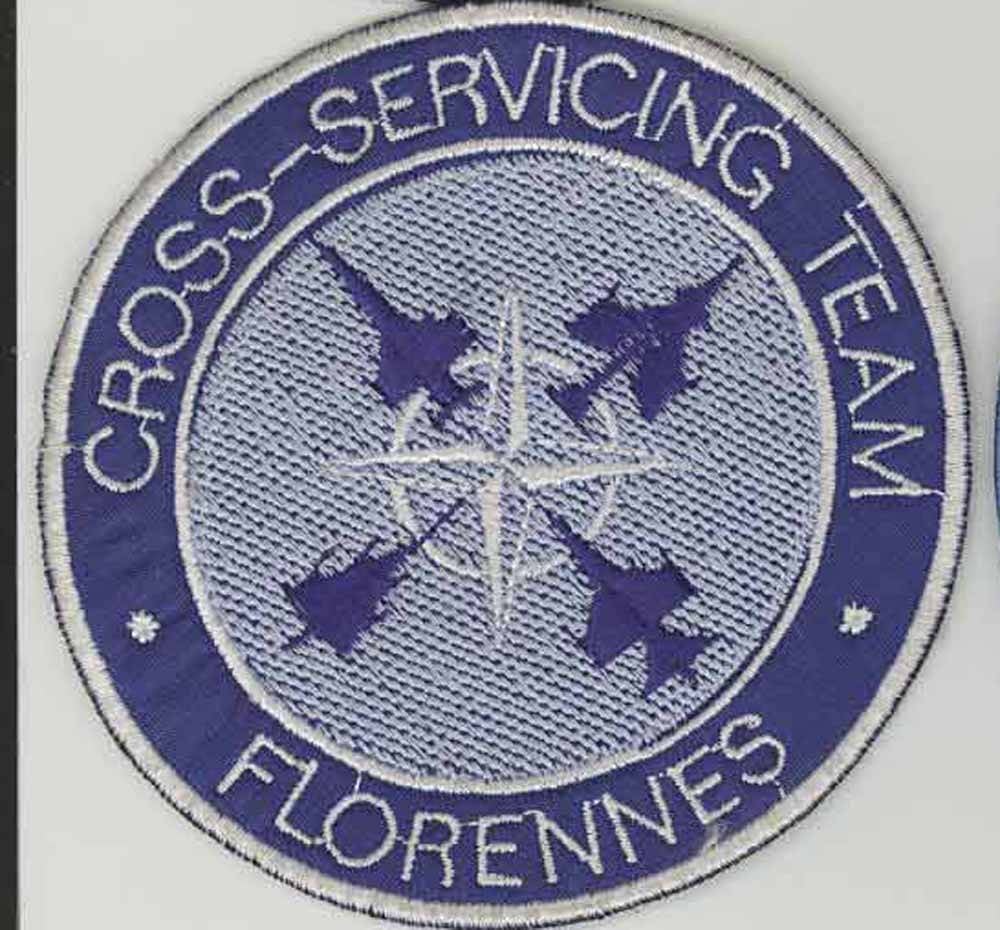 BAF luchtmacht patch 2 wing cross-servicing F-16AM Florennes, Collections, Objets militaires | Général, Envoi, Armée de l'air
