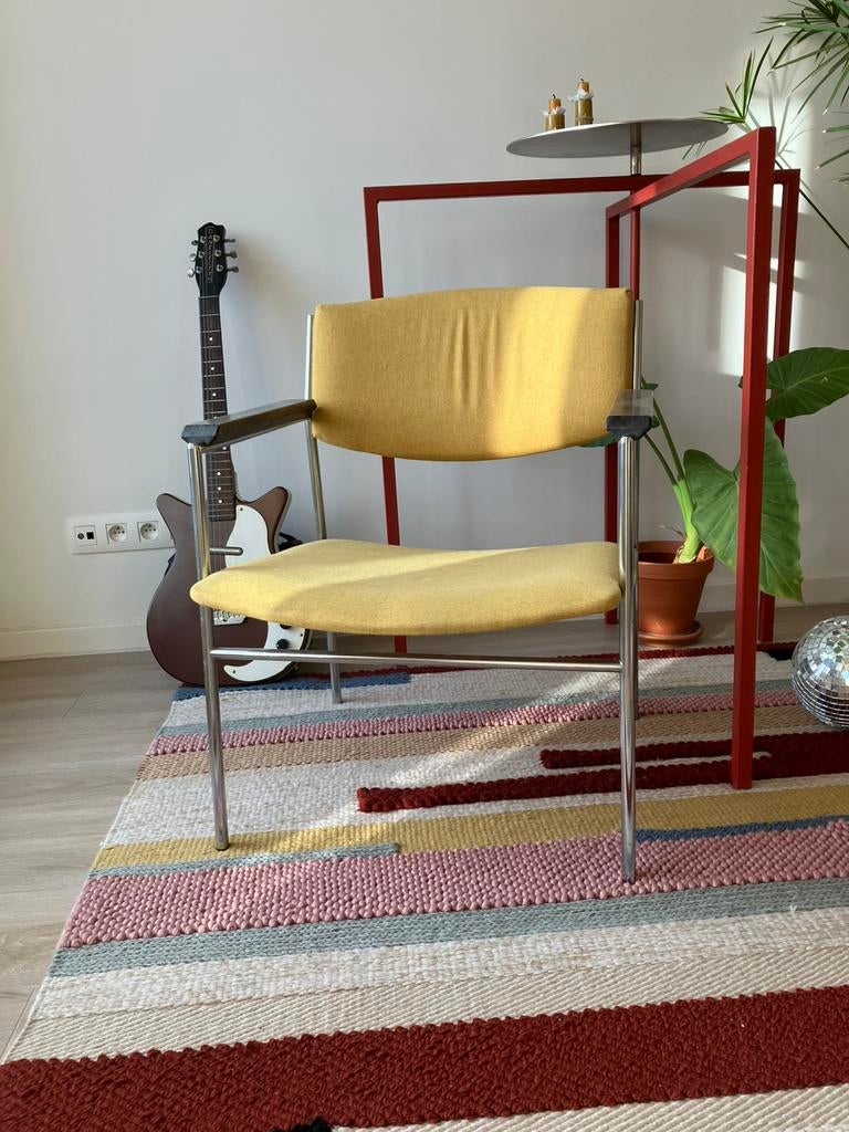 Fauteuil Gijs van der sluis, Tissus, Mid-century, Jaren '60 '70, Moins de 75 cm, Comme neuf