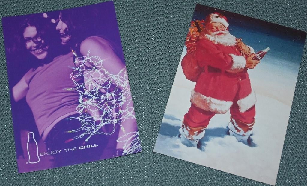 Coca Cola / 8 Postkaarten, Verzamelen, Verzenden, 1980 tot heden, Zo goed als nieuw, Prent