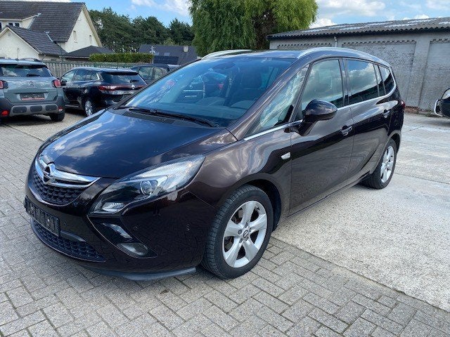 Opel Zafira Tourer 1.4i benzine bj:12 export of handel 5zitp, Auto's, Opel, Voorwielaandrijving, Zwart, 4 cilinders, Leder en Stof