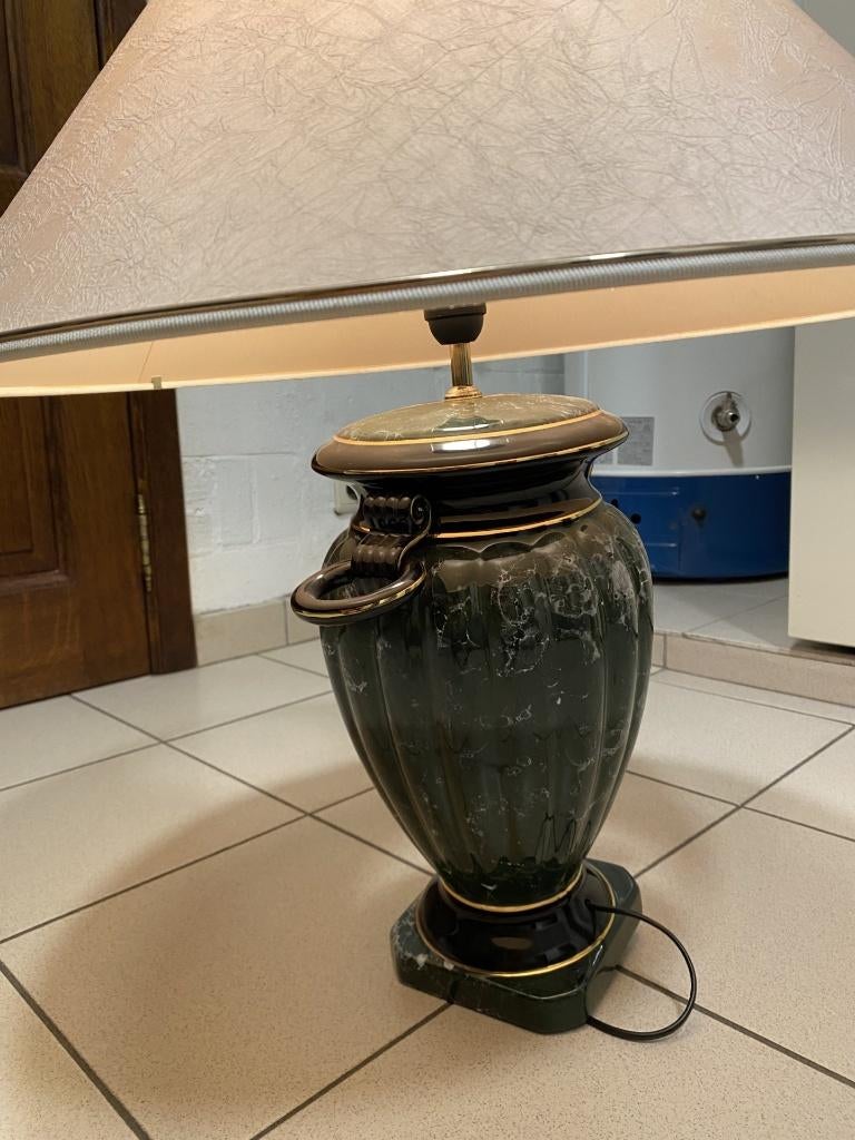 Sierlijke lamp met een keramieken voet, Antiek en Kunst, Antiek | Verlichting, Ophalen