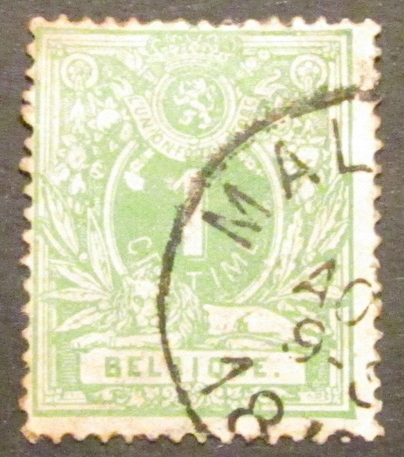 1 cent Léopold II de 1880 estampillé, Enlèvement ou Envoi, Affranchi, Timbre-poste, Autre