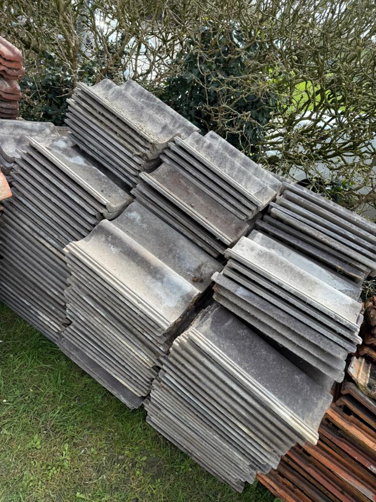 250 Betonpannen (teewen) met kantpannen, Doe-het-zelf en Bouw, Ophalen