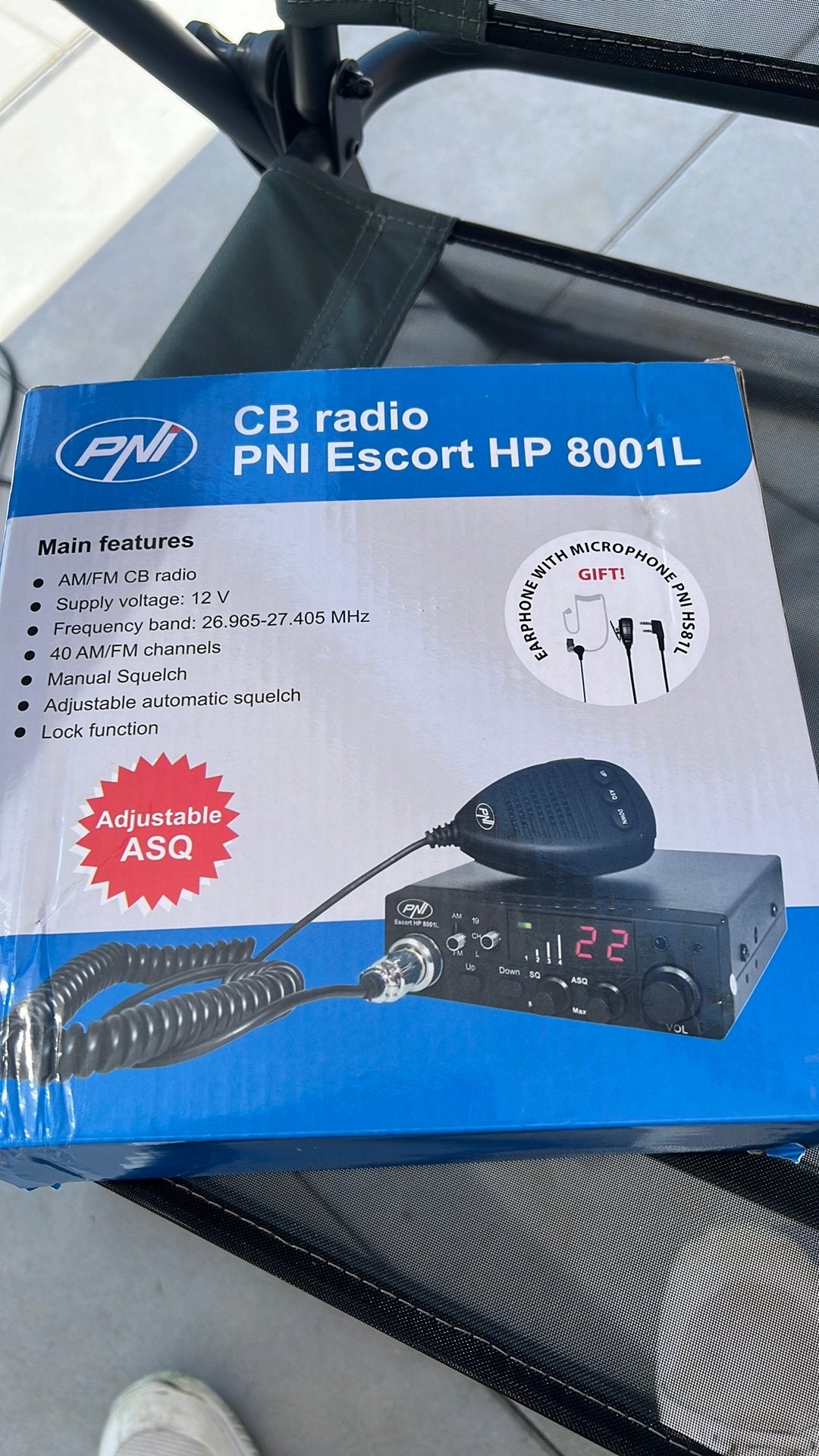 CB radio amateur 40 canaux, AM, FM nouveau, Enlèvement, Comme neuf