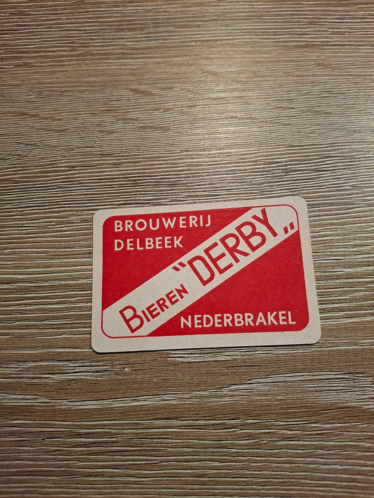 Oude speelkaart bieren derby nederbrakel, Ophalen of Verzenden