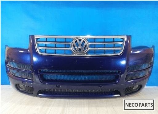 VW Touareg 1 7L R-Line VOORBUMPER ORIGINEEL KLEUR LD5Q, Volkswagen, -, Utilisé, -