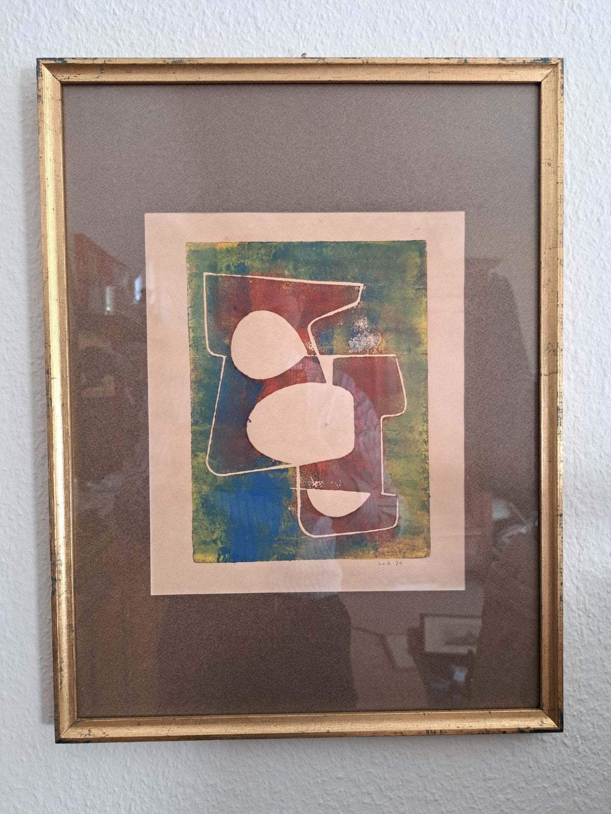 Origineel schilderij LOS 76 uit 1976, Antiek en Kunst, Kunst | Schilderijen | Abstract, Ophalen