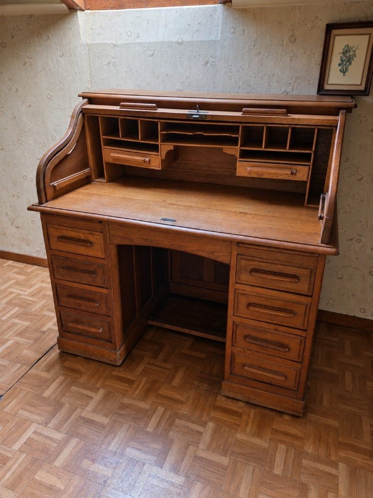 secrétaria ( authentique bureau américain à cylindre ), Enlèvement