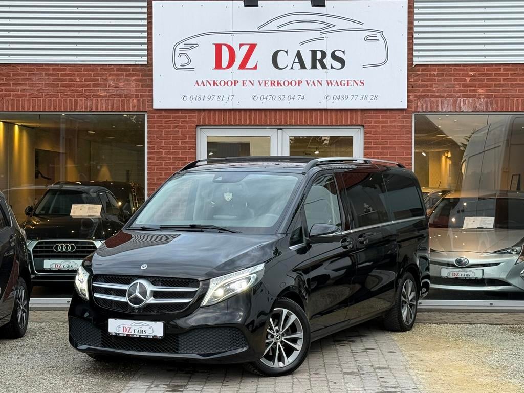 MERCEDES V 220 CDI 163PK |CAMERA 360 | OPEN DAK | BURMESTER, Auto's, Automaat, 4 cilinders, Zwart, Bedrijf