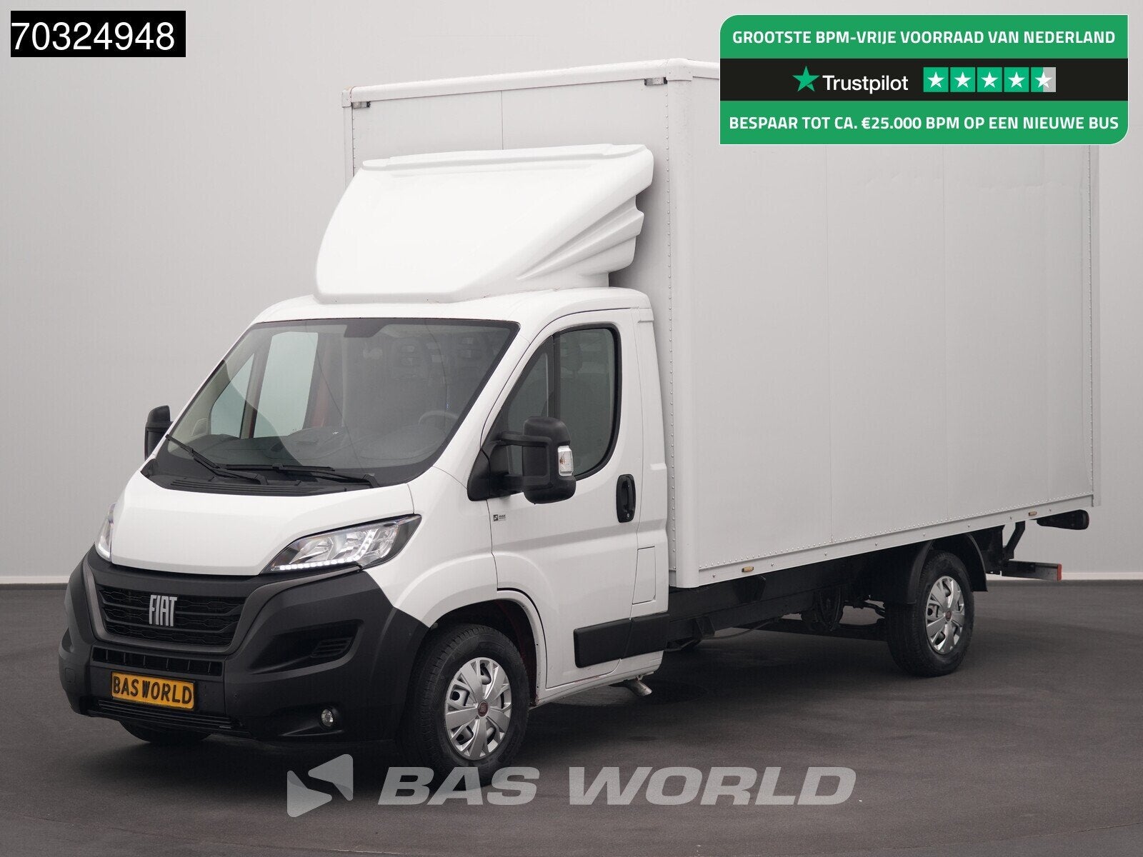 Fiat Ducato 140pk D'Hollandia Laadklep Zijdeur Bakwagen Airc, Auto's, Bestelwagens en Lichte vracht, Stof, Gebruikt, Euro 6, 4 cilinders
