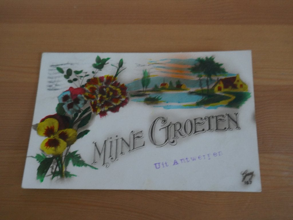 antwerpen mijne groeten uit antwerpen, Verzamelen, Ophalen of Verzenden, Gelopen, Antwerpen