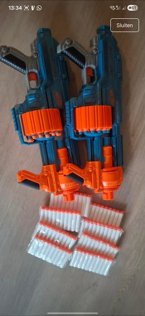 Nerf shockwave elite 2.0x2, Enlèvement