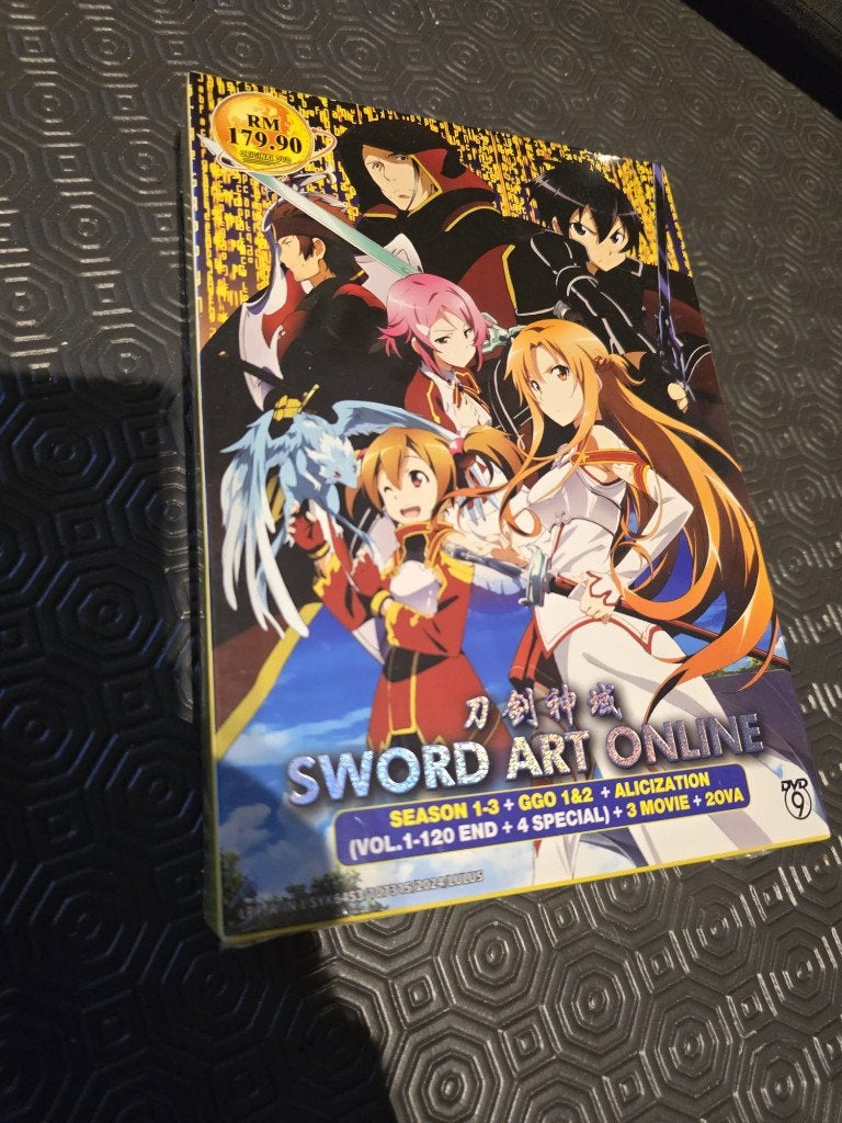 Sword art online complete series + movies + specials dvd box, Ophalen of Verzenden, Nieuw in verpakking, Engels, Engels