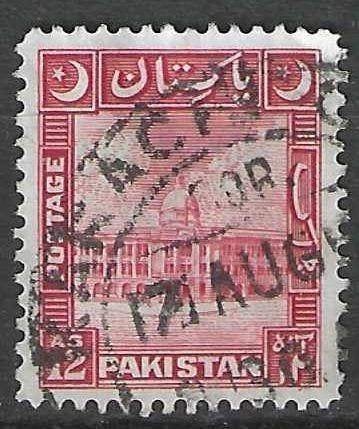 Pakistan 1950 - Yvert 54 - Karachi Port Trust - 12 a (ST), Postzegels en Munten, Verzenden, Gestempeld