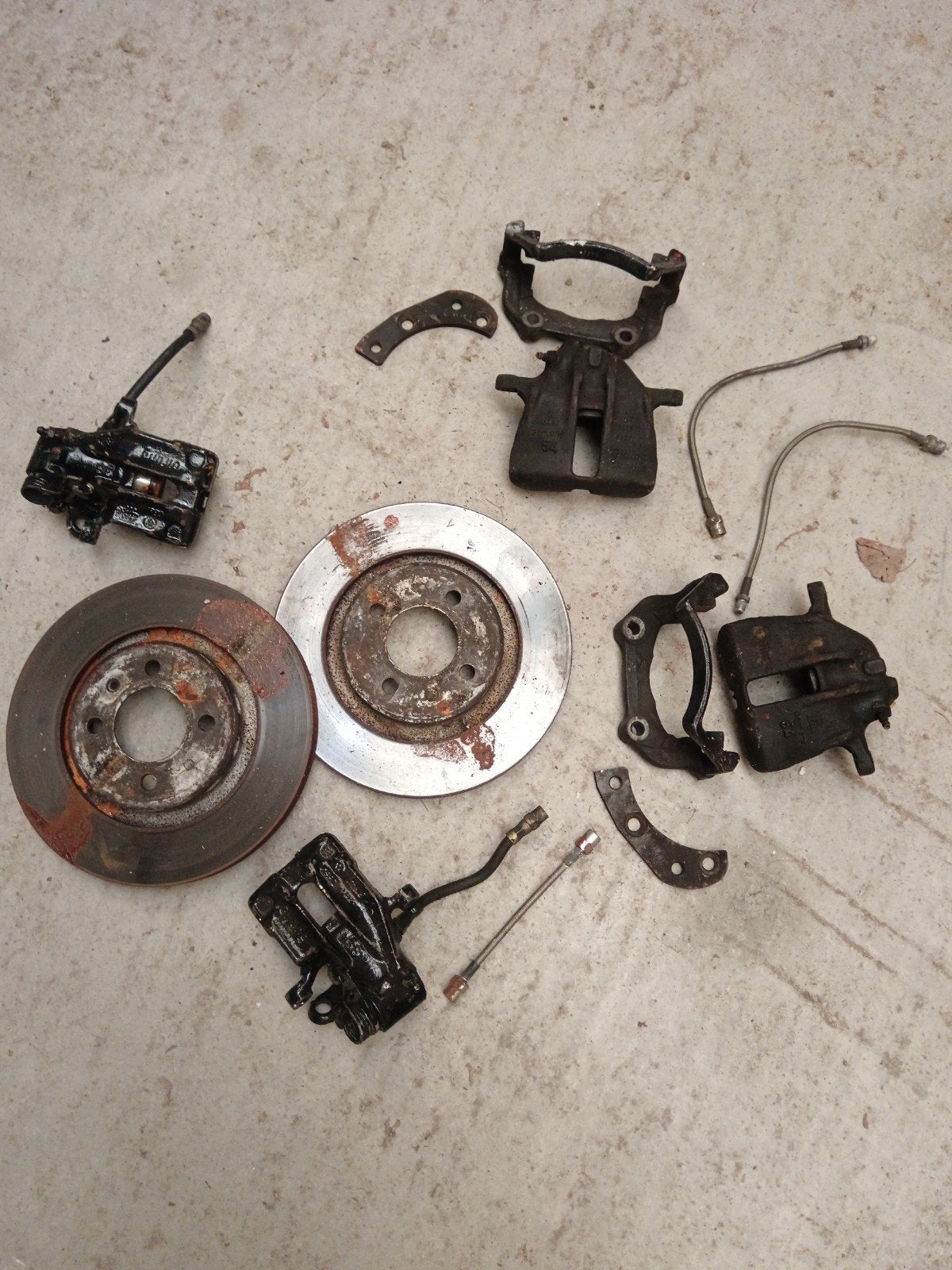freins avant arrières g60 avec adaptateur golf1, Enlèvement, Utilisé