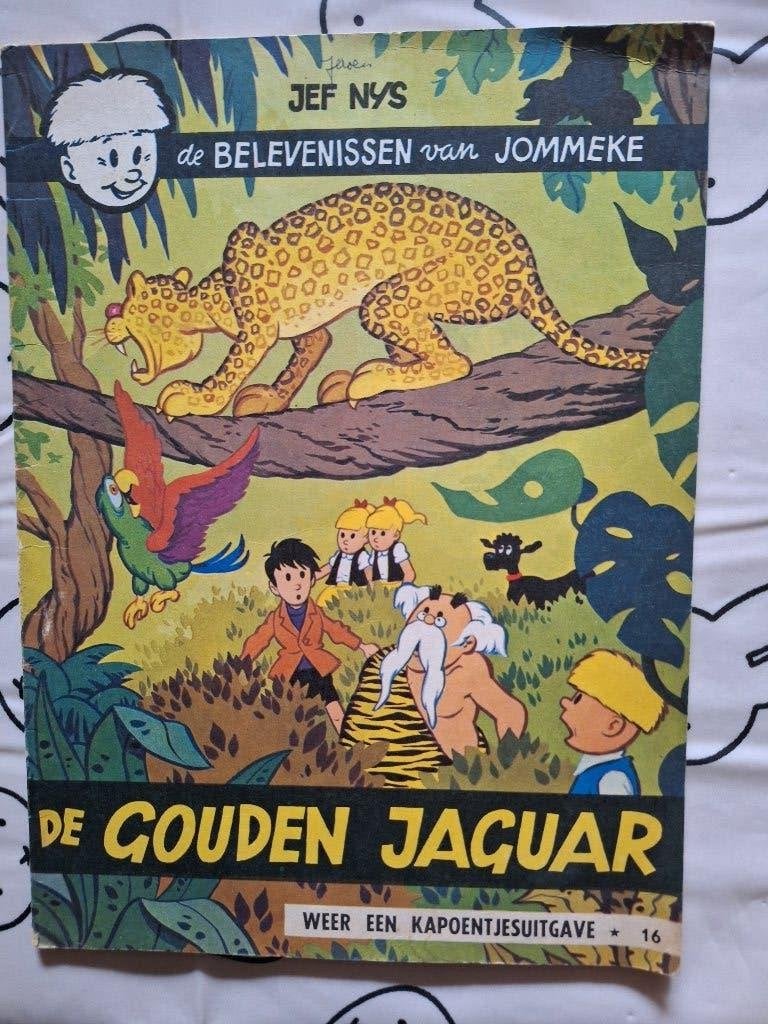 Jommeke 16: de gouden jaguar, Boeken, Stripverhalen, Eén stripboek, Ophalen of Verzenden, Gelezen