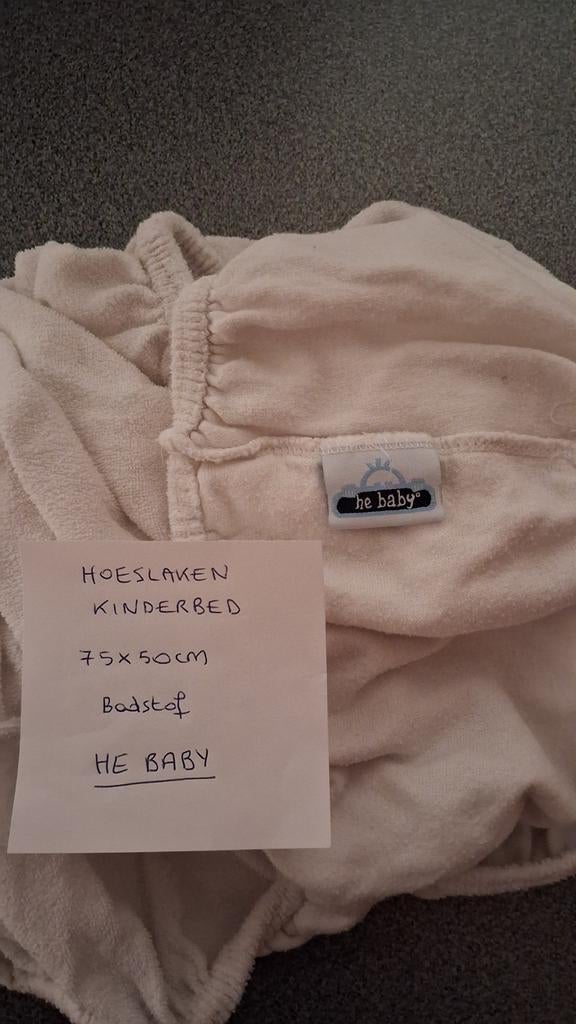 Drap-housse He Baby Terry Park ou lit bébé, Drap-housse ou Taie d'oreiller, Garçon ou Fille, Enlèvement ou Envoi, Comme neuf