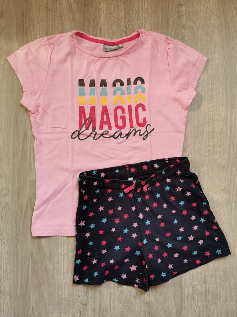 Shortama sterretjes - maat 134/140, Kinderen en Baby's, Kinderkleding | Maat 134, Ophalen of Verzenden, Gebruikt, Meisje