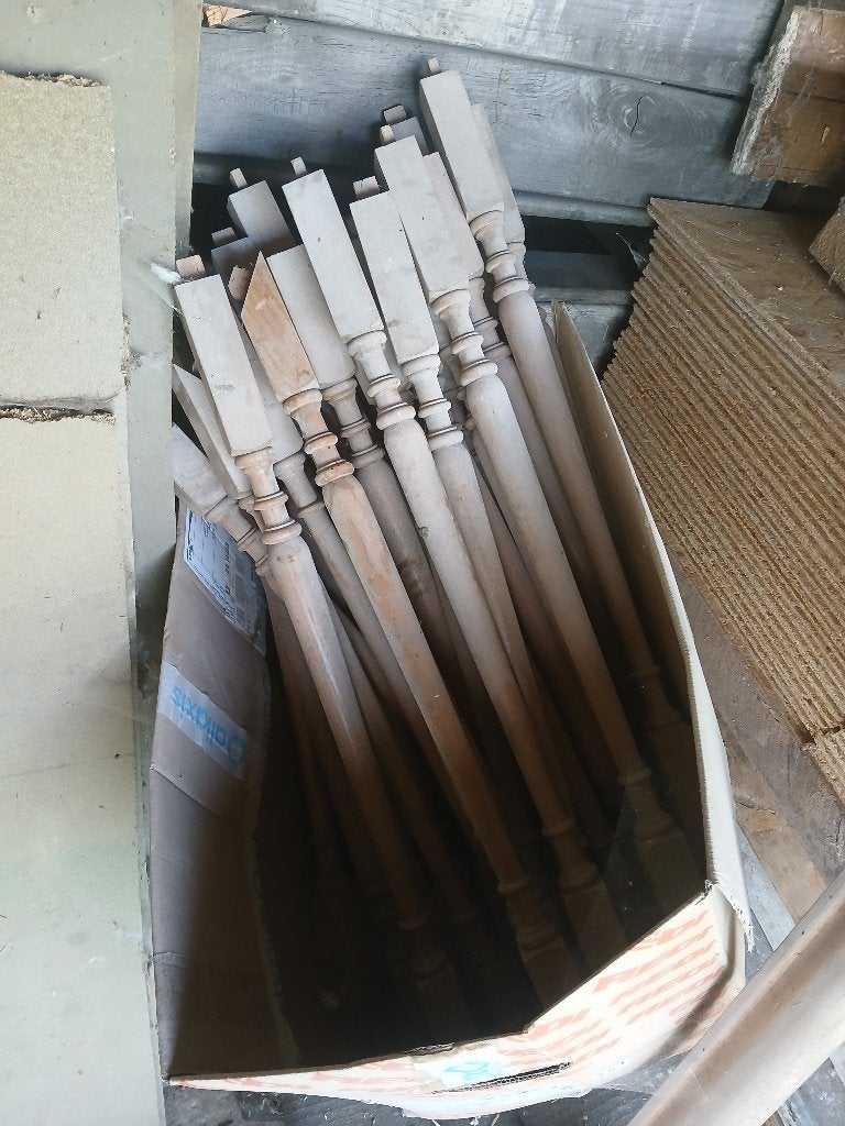 Pilastres en chêne tourné, Bricolage & Construction, Bois & Planches, Enlèvement