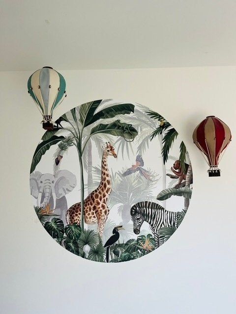 luchtballonnen decoratie kinderkamer, Ophalen, Zo goed als nieuw