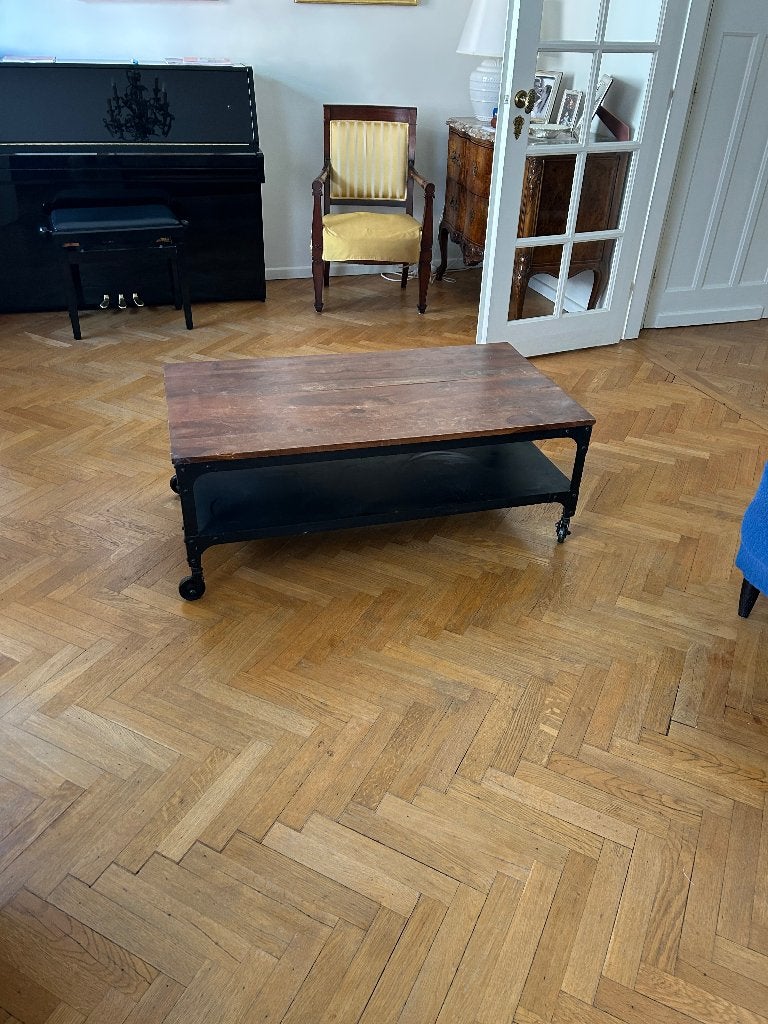 Table basse maison du monde, 100 à 150 cm, Autres essences de bois, Utilisé, 50 à 100 cm